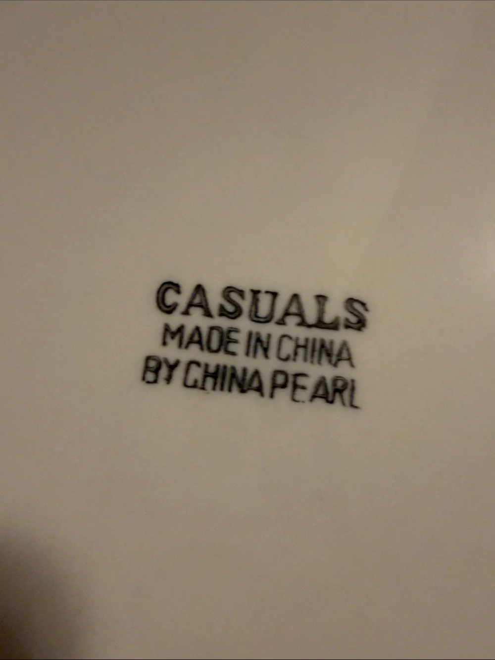 China Pearl Casuals Apple plates -- 10-1/4
